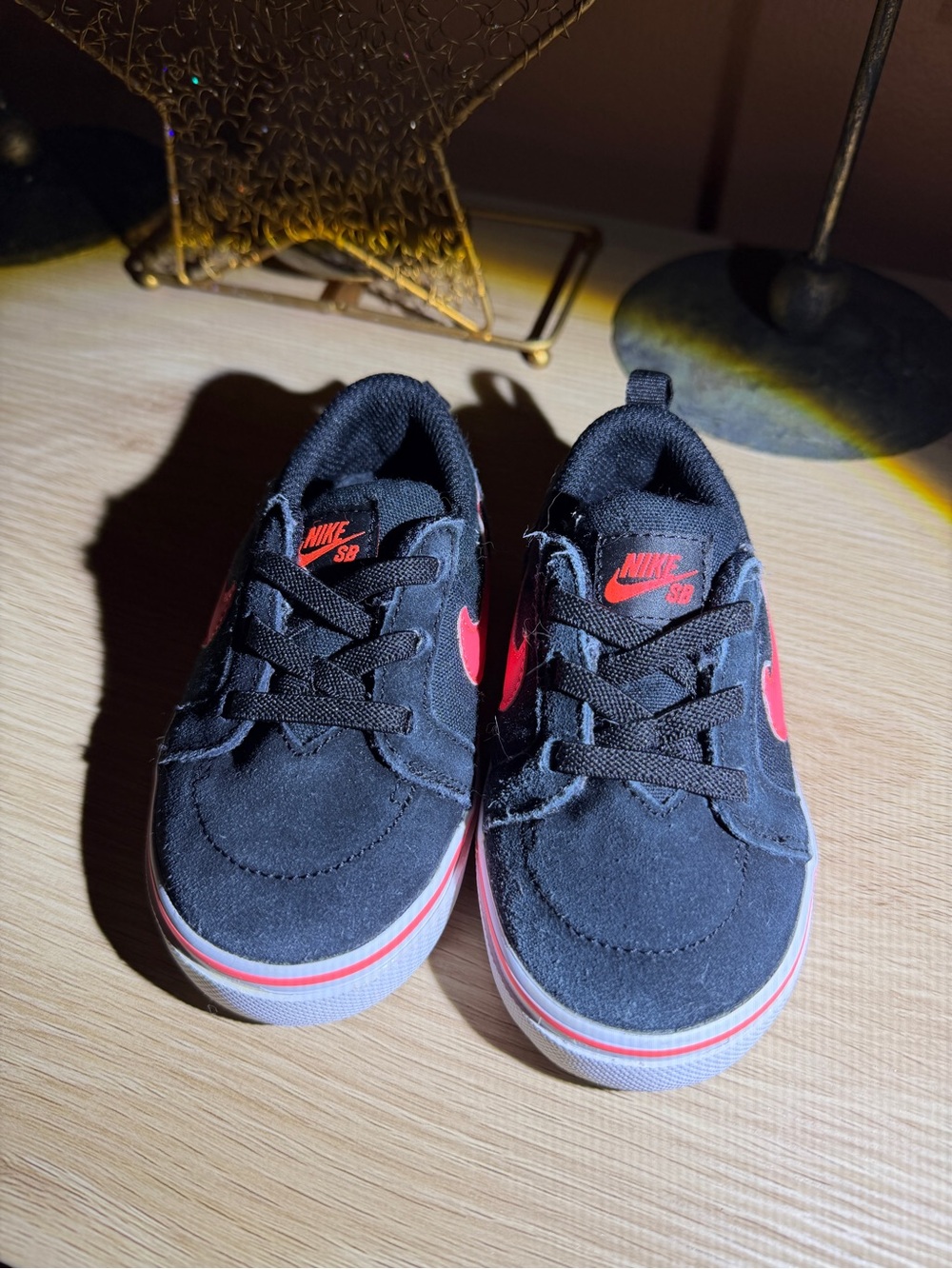 Nike Kids' Black & Pink Skate Shoes - Comfortable Everyday Fit
